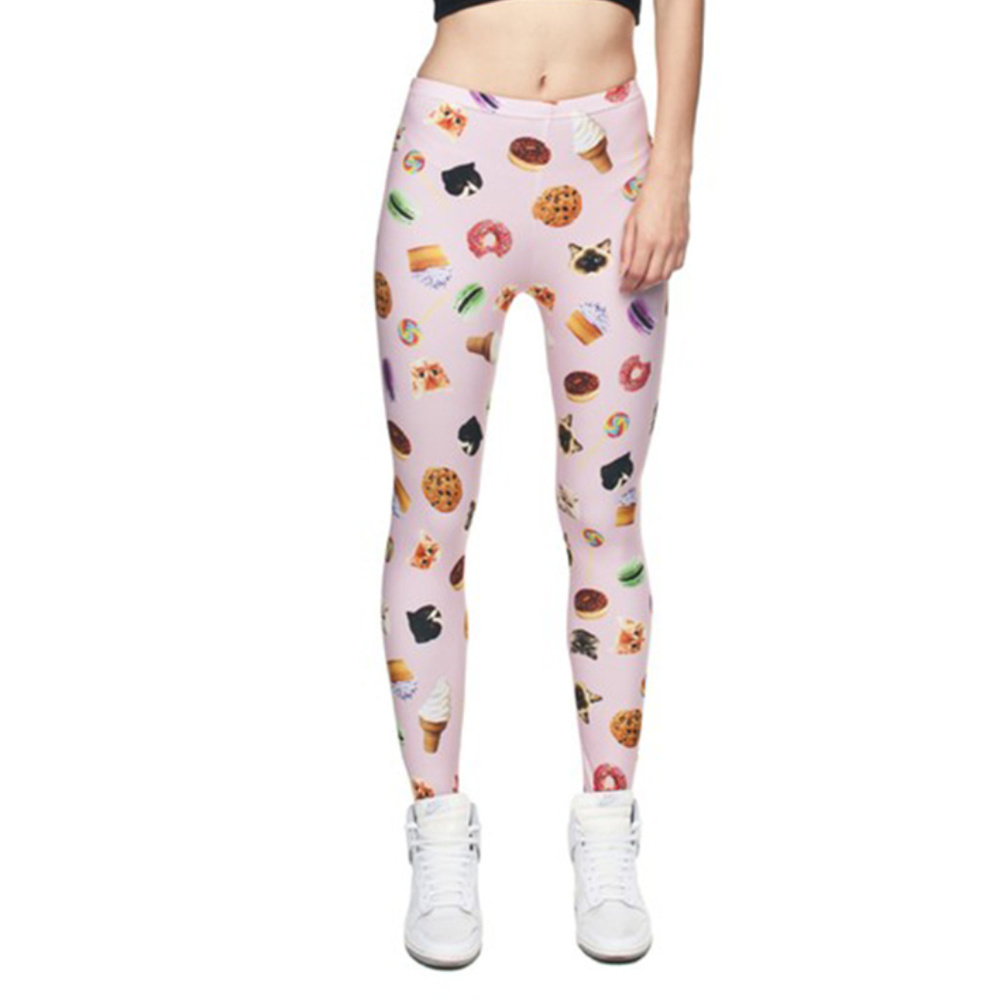 Cats and Sweets Digital Print Leggings
